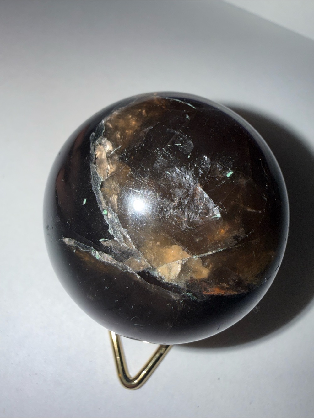 Polished Smoky Quartz Sphere